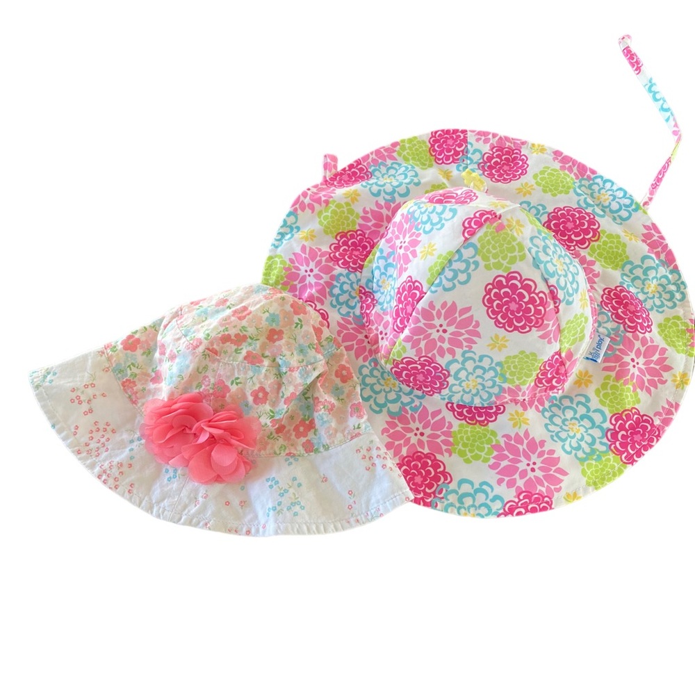 I PLAY Little Girl’s Sun Protection Hat and KOALA Bucket Hat. Size: 2T - 4T